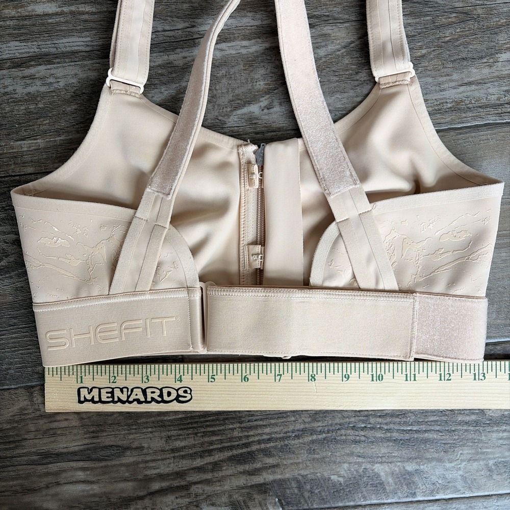 Shefit Flex Sports Bra High Impact Adjustable Front Zip Close Read Unsure Size - Picture 8 of 8